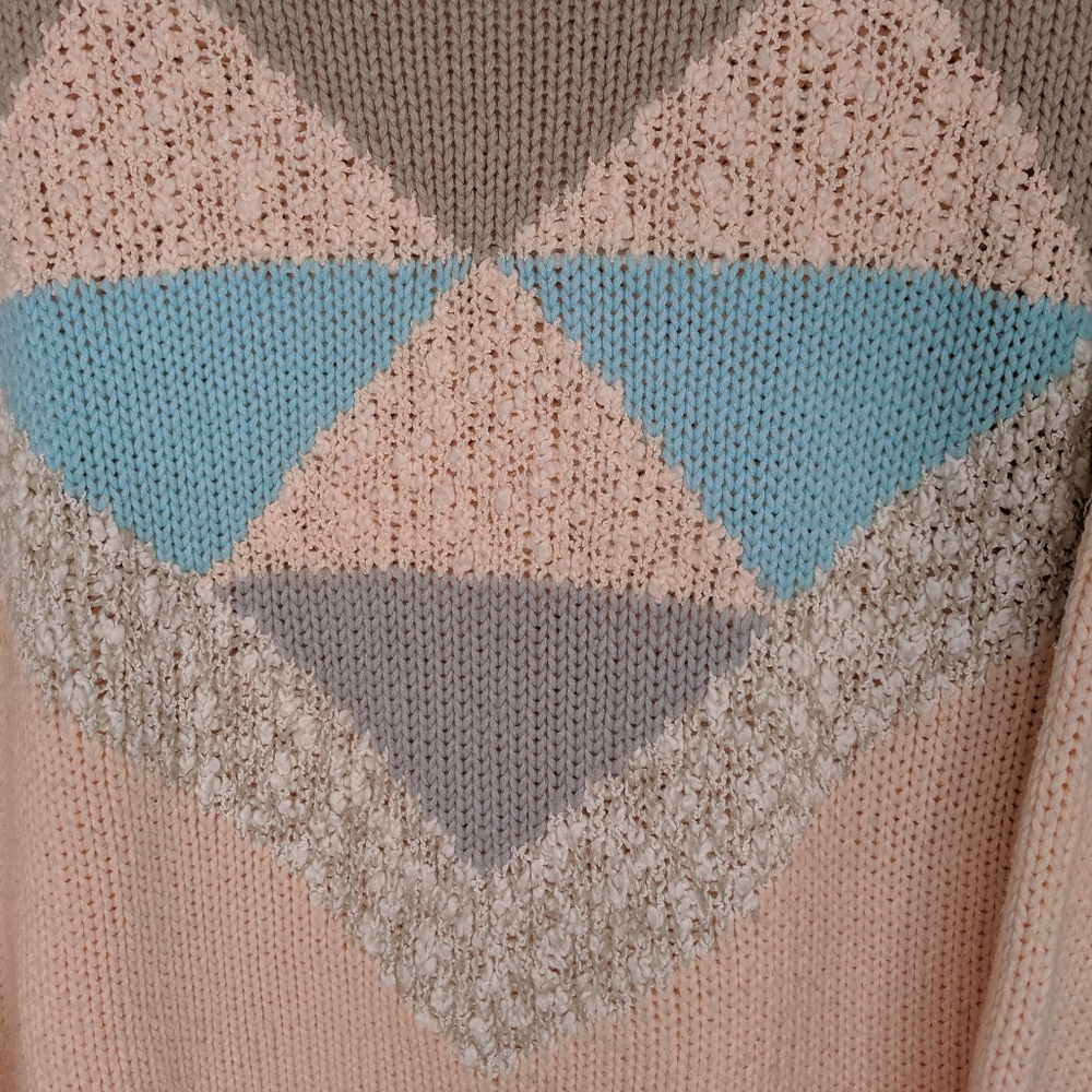 Vintage Knit Sweater Mock Neck - Picture 2 of 8